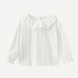 Frill Neck Top in White