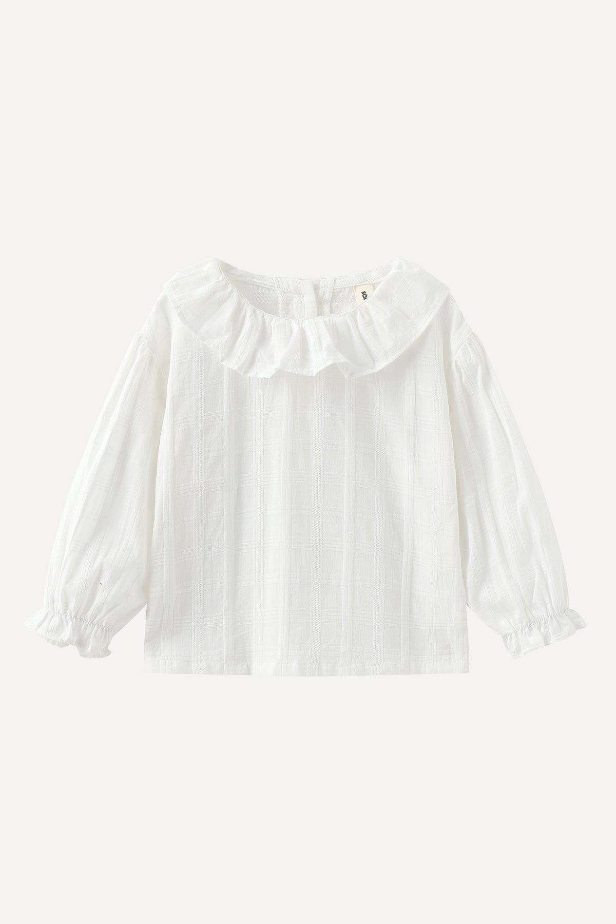 Frill Neck Top in White