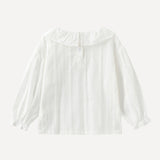 Frill Neck Top in White