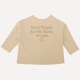 Kindness Long Sleeve Top in Beige