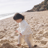 Slouchy Long Sleeve Top in White